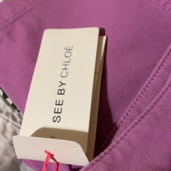 See by Chloe casual pants lavender size 8 - Picture 6 of 10